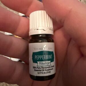 Young Living Peppermint Vitality Oil - White and Teal